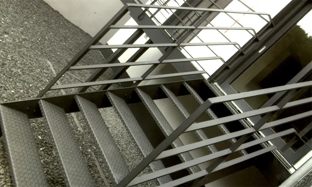 Stahlgeländer im Treppenhaus